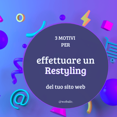 restyling sito web